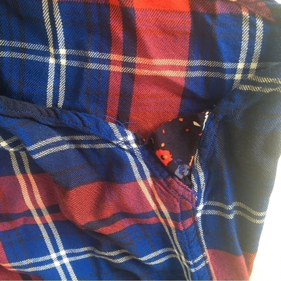 Womens Button Down Longsleeve Flannel Shirt - Picture 5 of 11